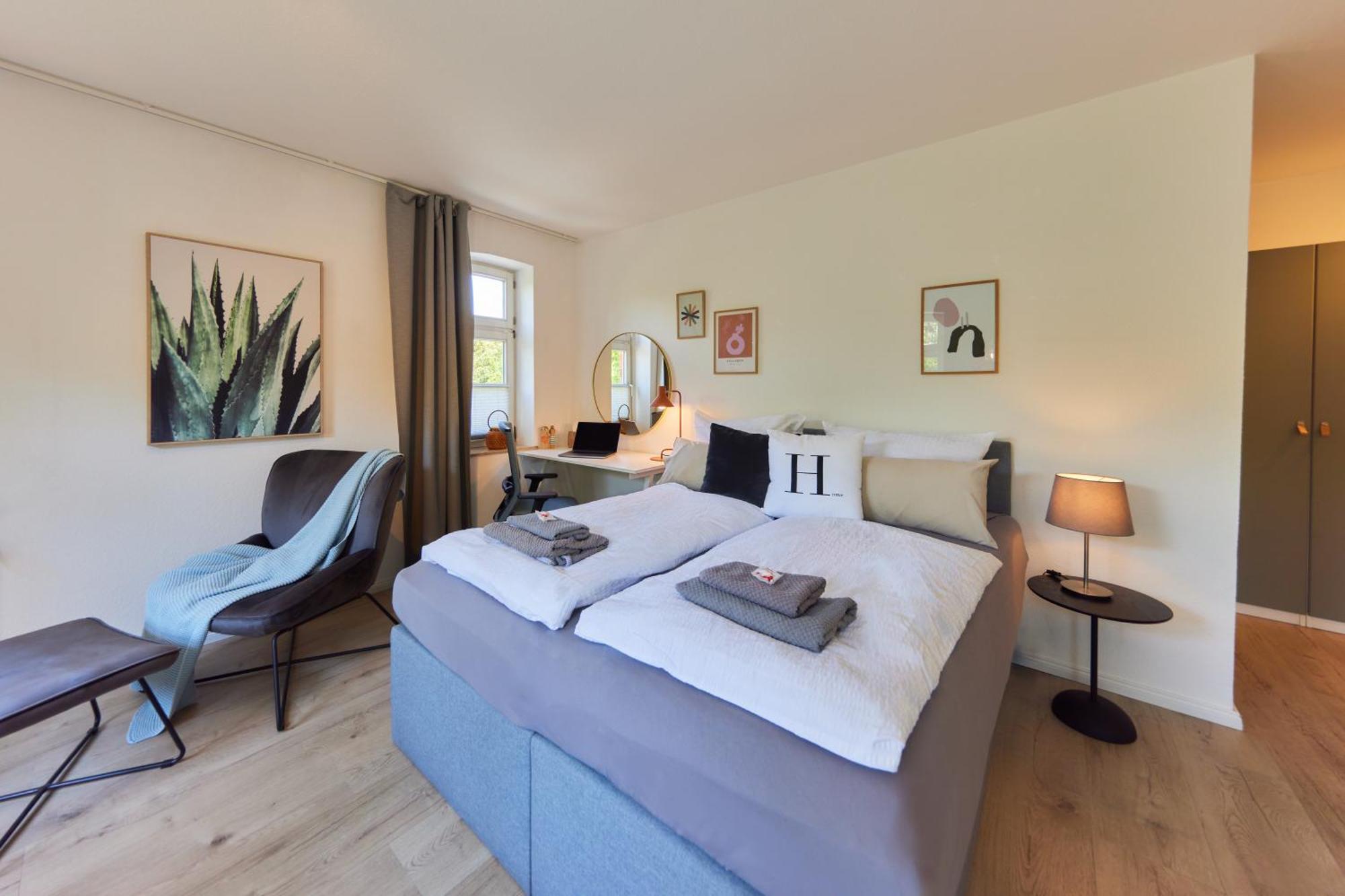Kvartier2 In Top-Lage, 5 Min Zur Bali-Therme Und Gop, Hdz, Arbeitsplatz, Boxspringbett Bad Oeynhausen Exteriör bild